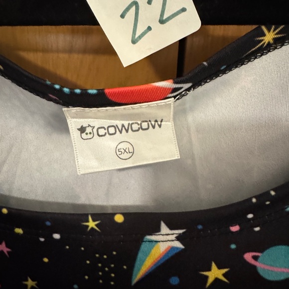 Galaxy Print Black Dress - Picture 4 of 6